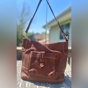 Born Real Leather Large Shoulder Bag​